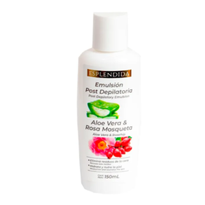 Emulsión Post Depilatoria Aloe Vera y Rosa Mosqueta Esplendida - Cont.150 mL